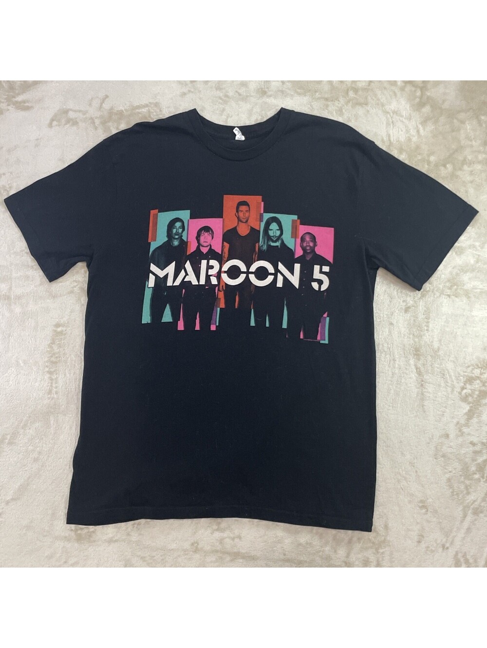 Maroon 5 North America Tour 2013 T-Shirt Black Royal Apparel Band Tee Mens SLD